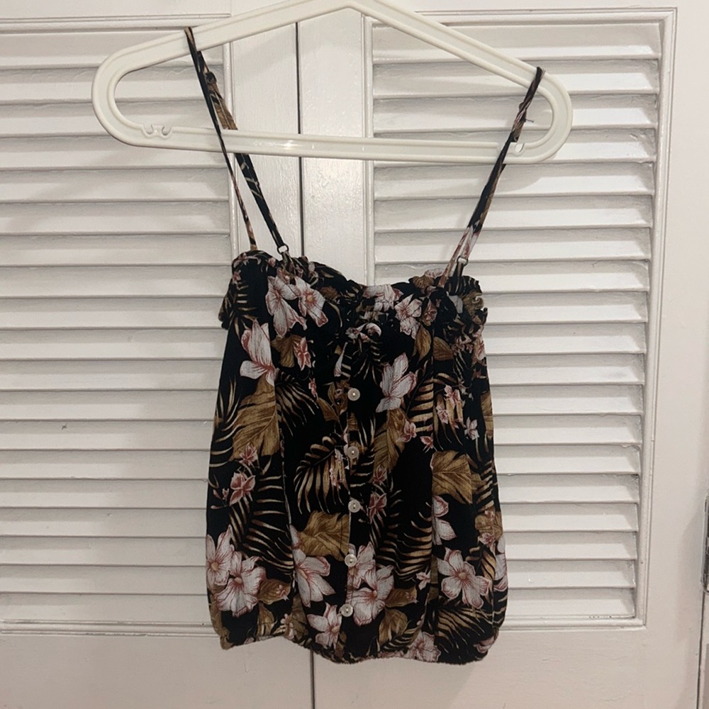 Hawaiian print tank